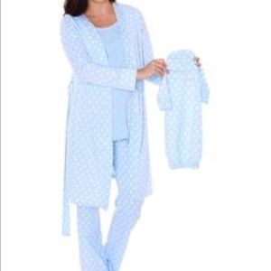 Baby be mine maternity pajama and robe set